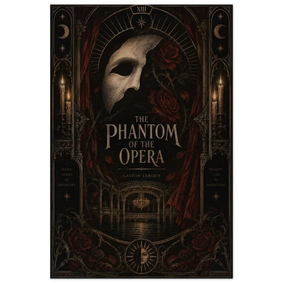 The Phantom of the Opera Tarot Card Poster — póster tarot