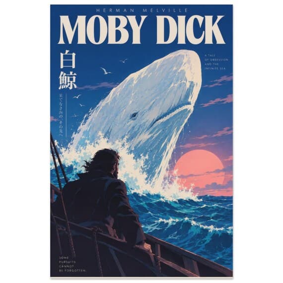 Moby Dick Retro Poster — City Pop poster