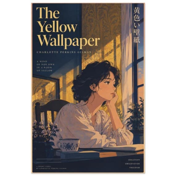 The Yellow Wallpaper Retro Poster — City Pop poster