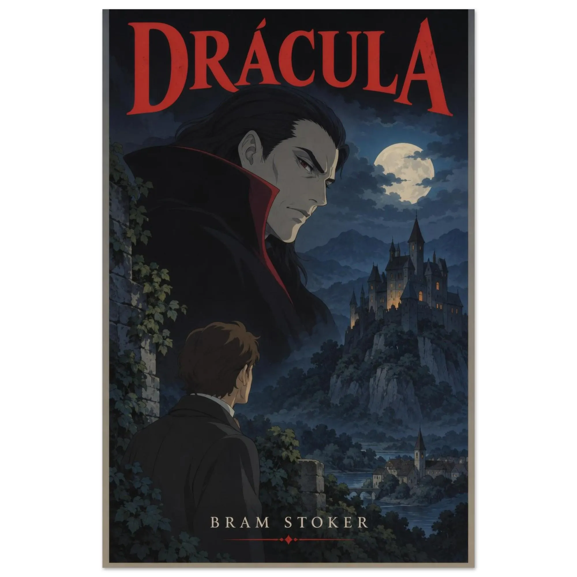 Dracula Poster — póster estilo anime