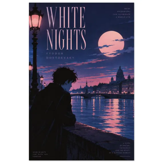 White Nights Poster — póster city pop