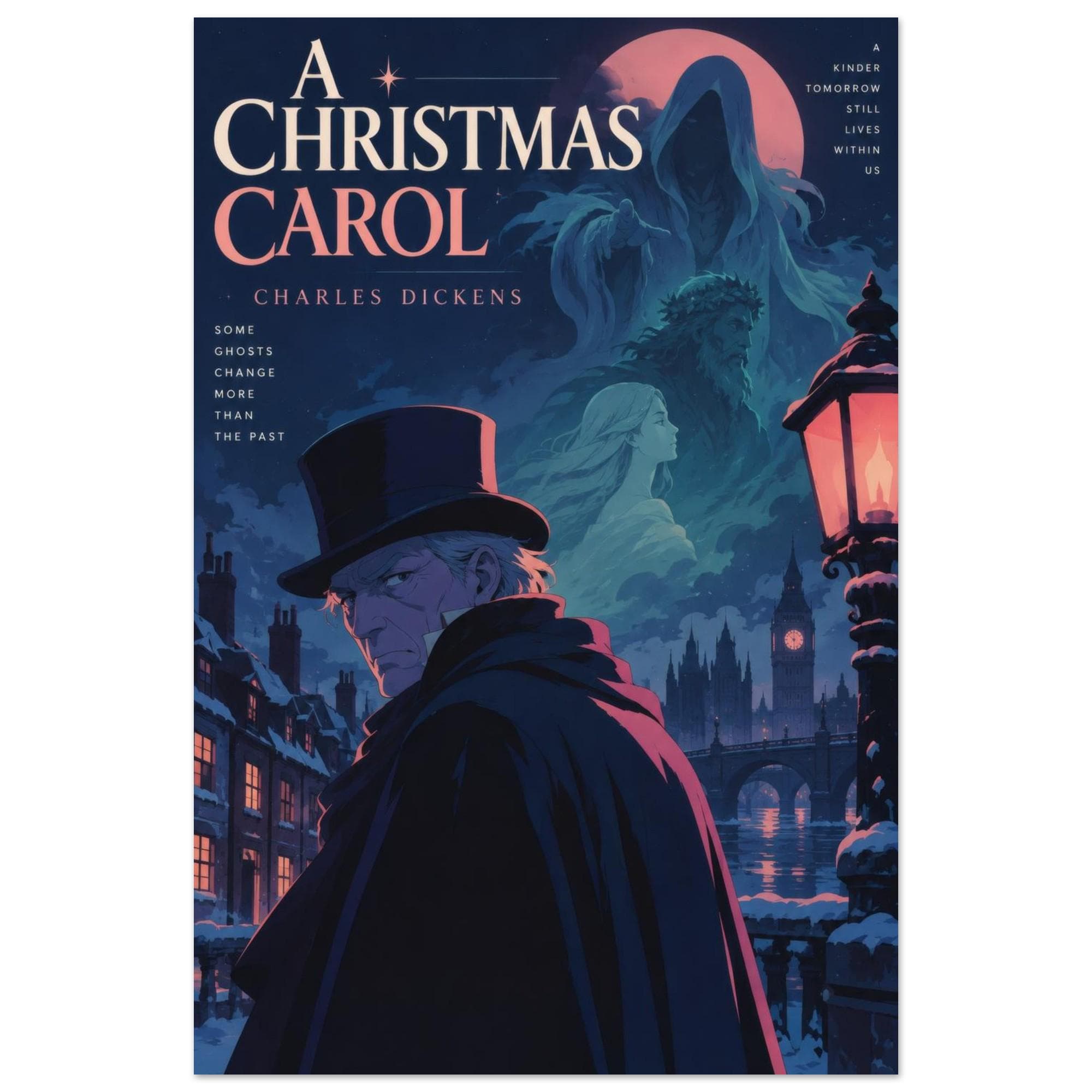 A Christmas Carol Retro Poster — City Pop poster