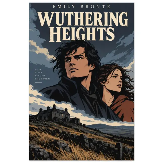 Wuthering Heights Poster — Vector poster