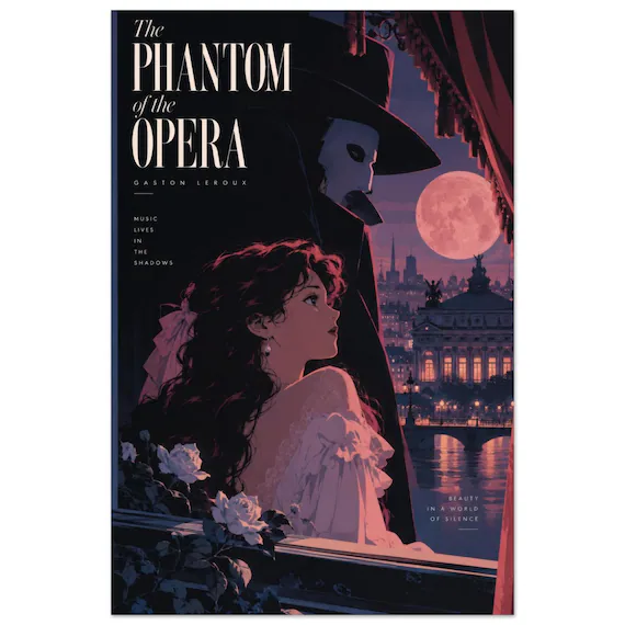 Póster de El Fantasma de la Ópera — póster city pop
