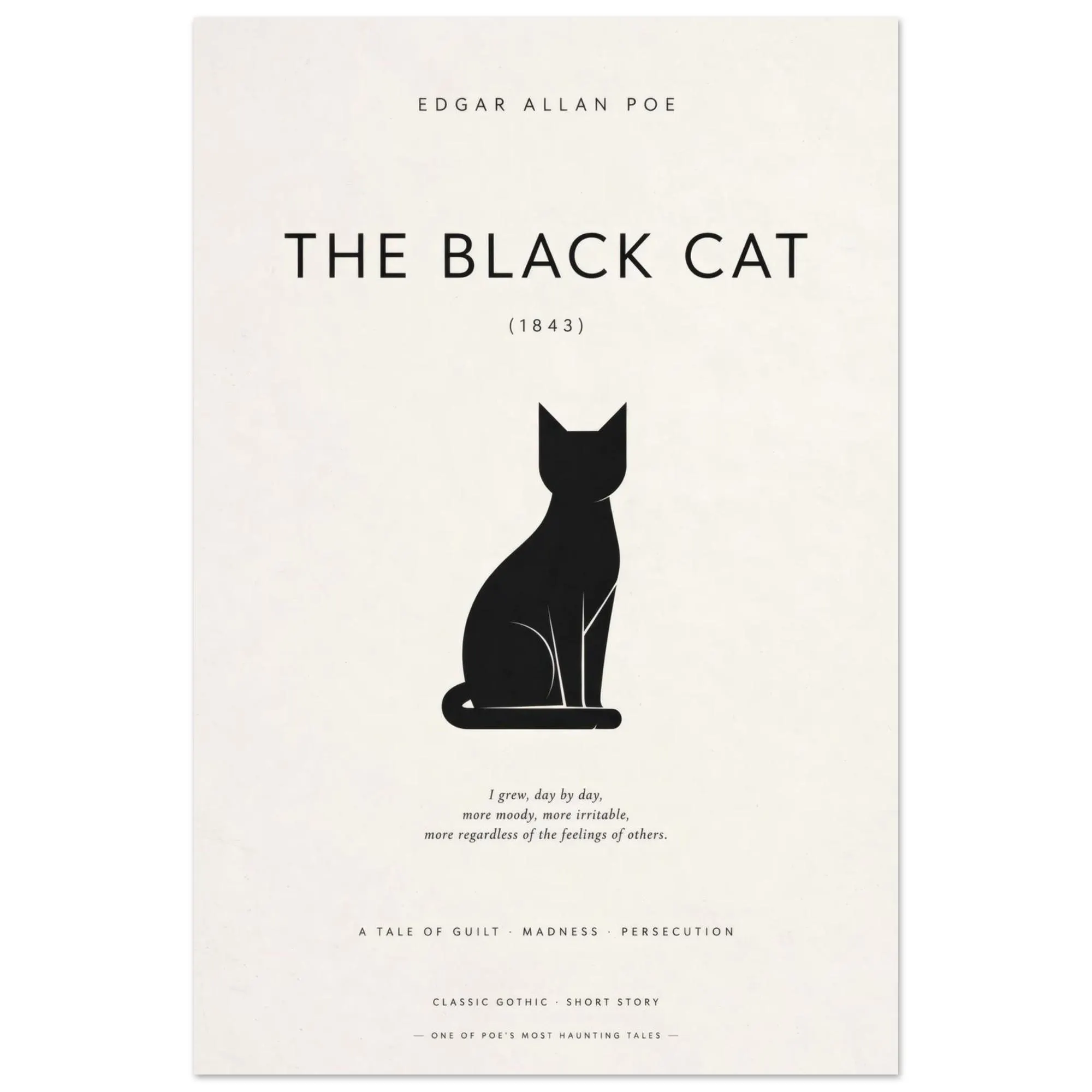 The Black Cat Minimalist Poster — Minimalist poster