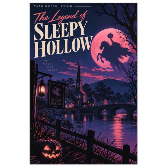 Póster de La leyenda de Sleepy Hollow — póster city pop