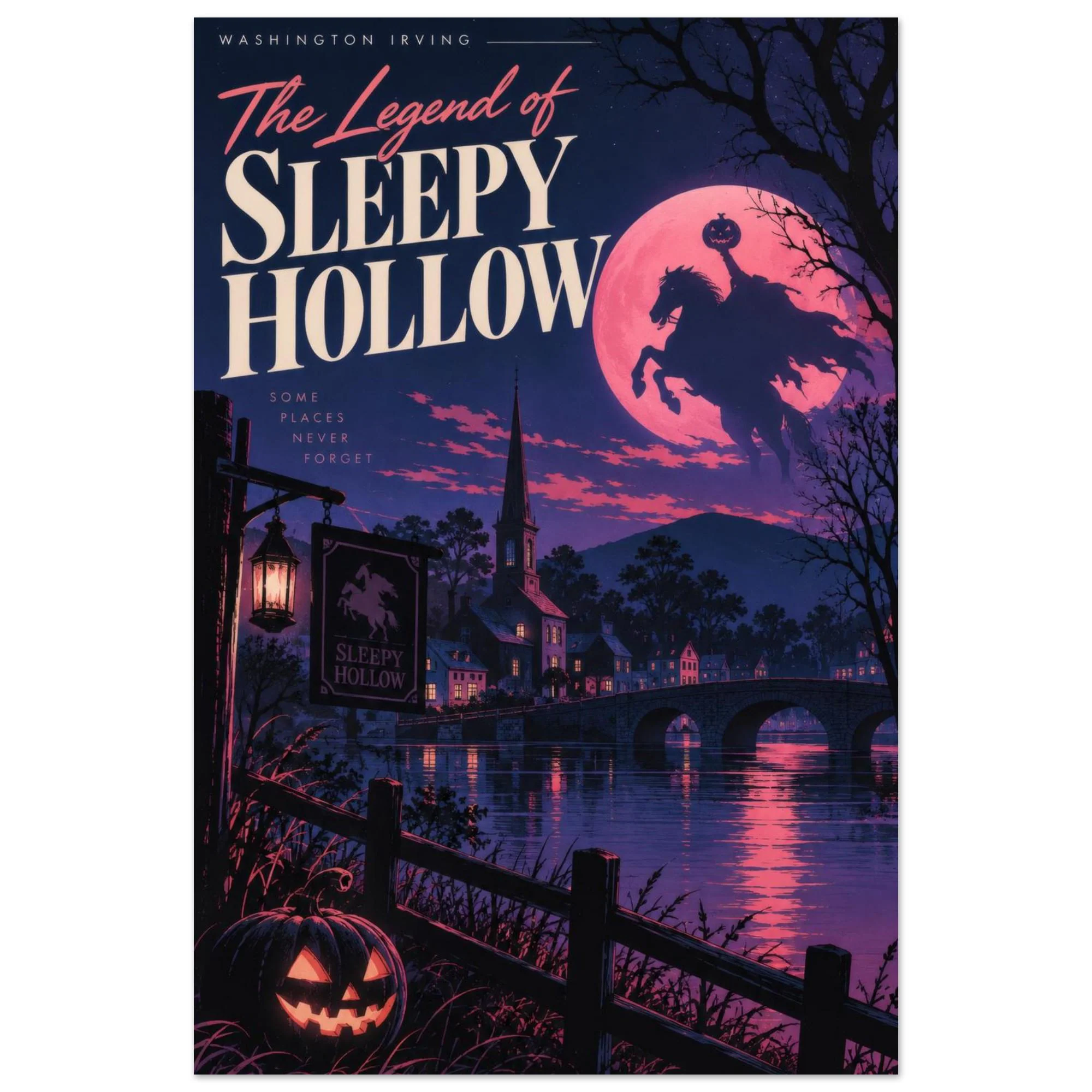 Póster de La leyenda de Sleepy Hollow — póster city pop